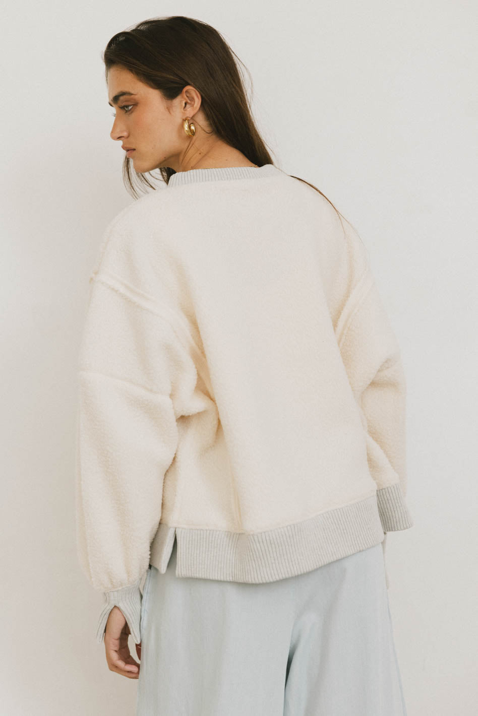 Gracyn Sherpa Crewneck - FINAL SALE