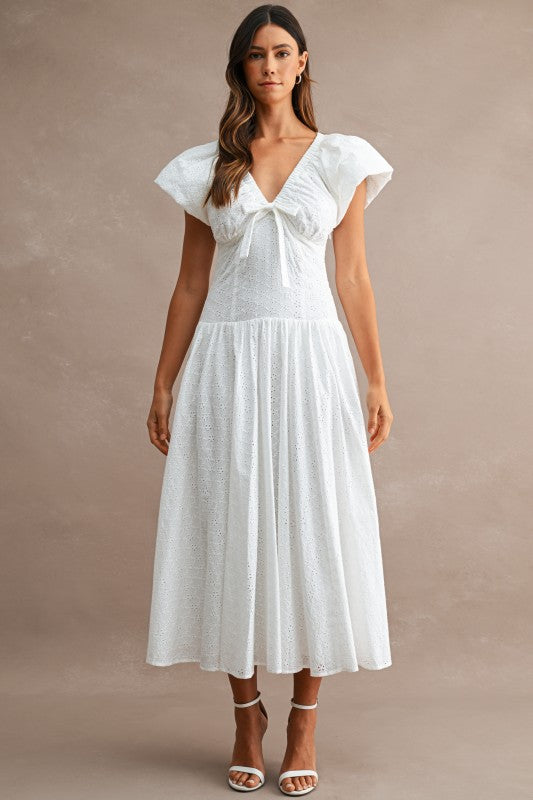 Sweet Romance Eyelet Maxi Dress