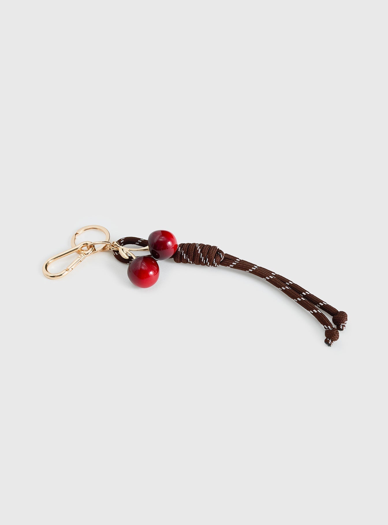 Tell Me More Cherry Keychain Gold