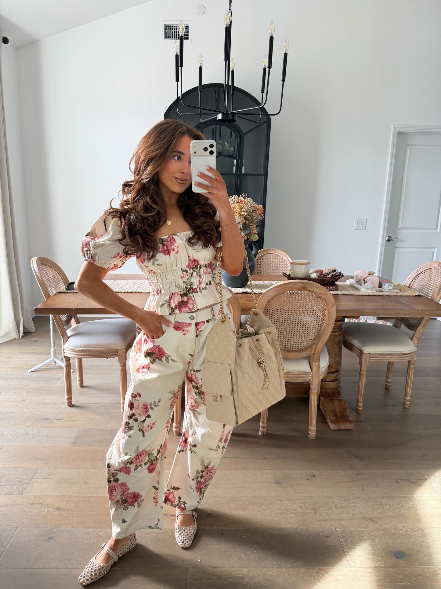 Countryside Bloom Puff Sleeve Top
