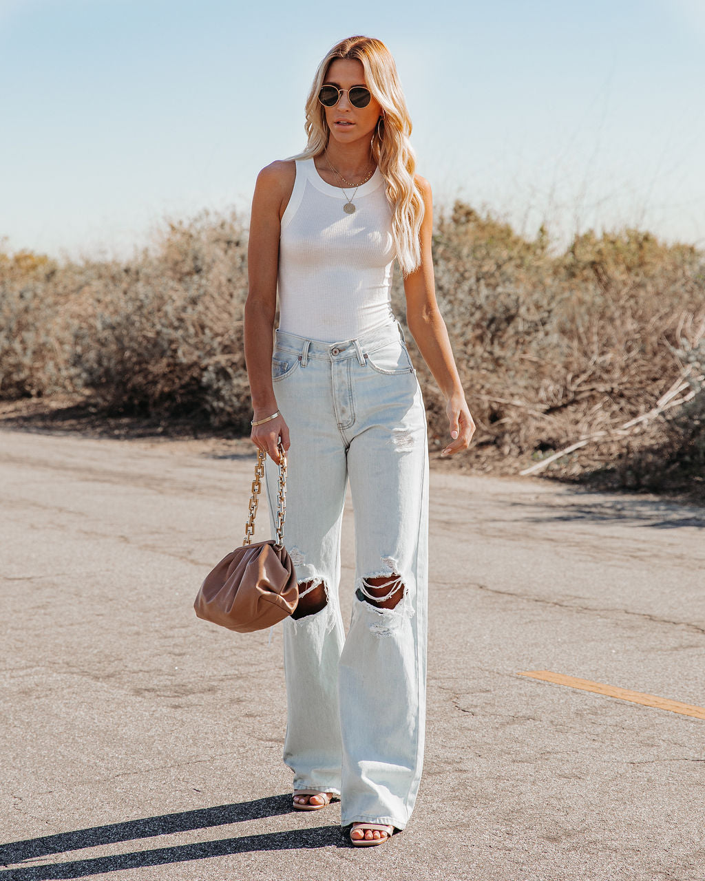 Go-To Ribbed Modal Tank - Off White