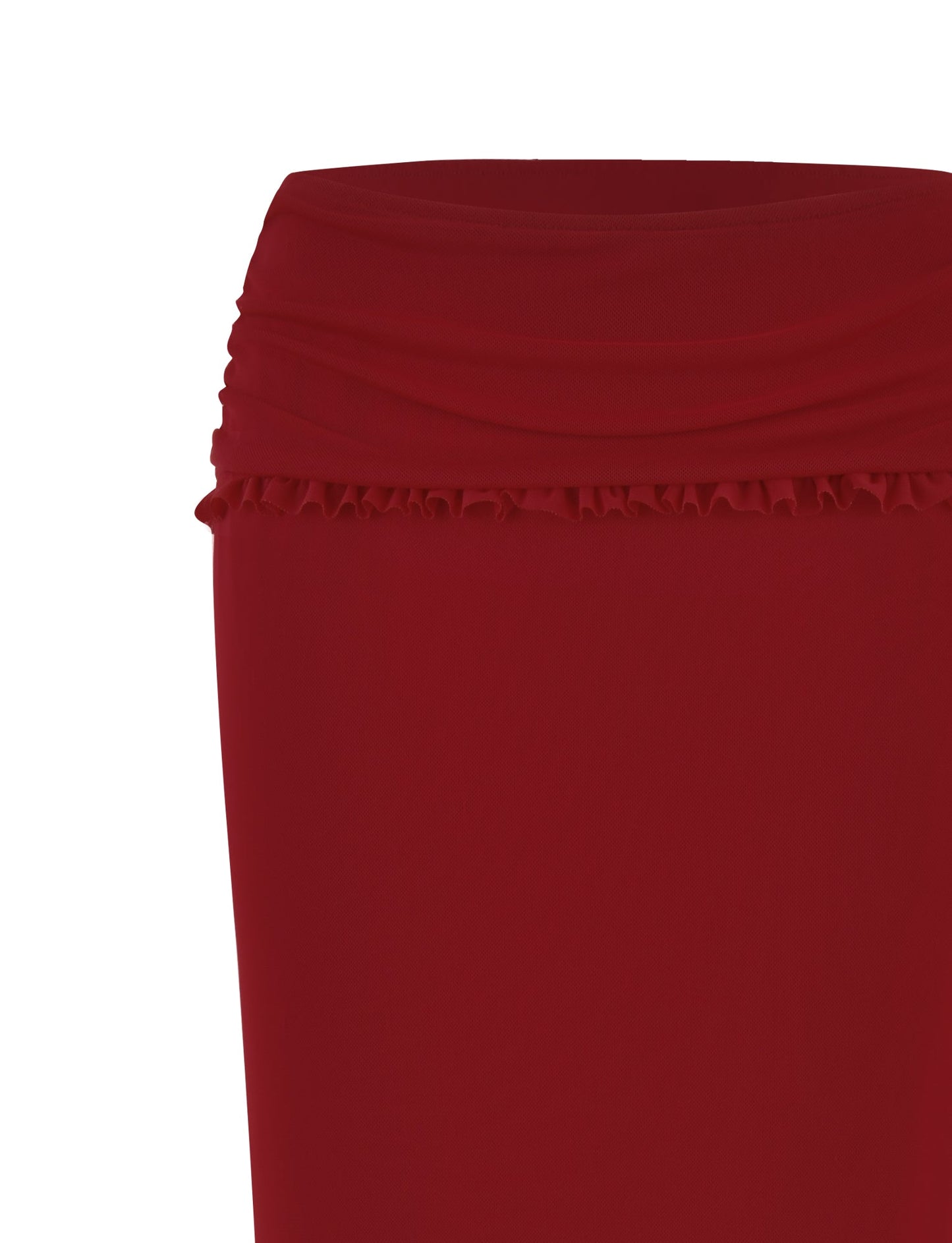 GINNY MAXI SKIRT - RED : CHERRY RED