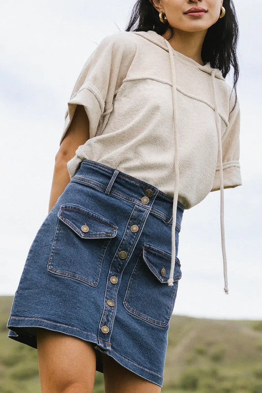 Beatrice Denim Mini Skirt - FINAL SALE