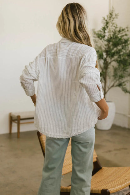 Bret Striped Button Up - FINAL SALE