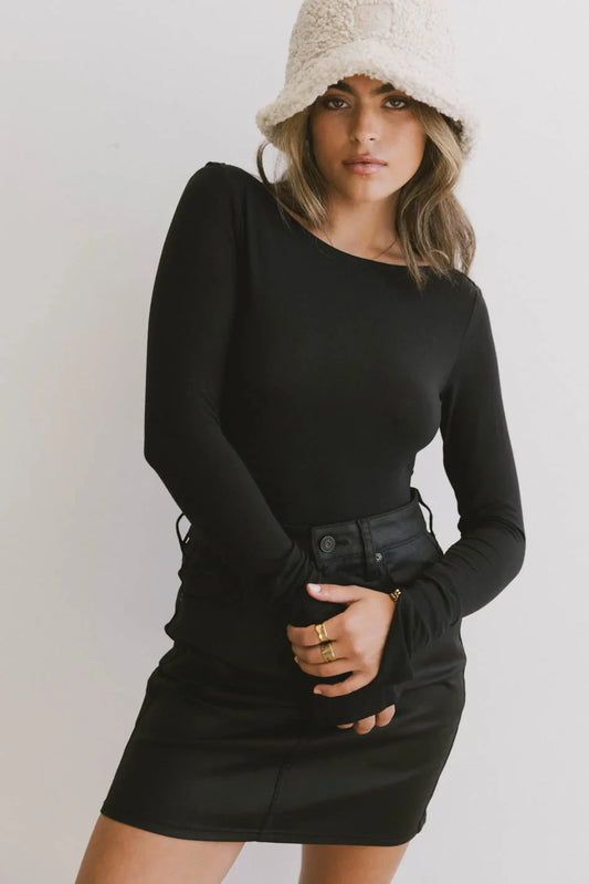 Graham Basic Top in Black - FINAL SALE