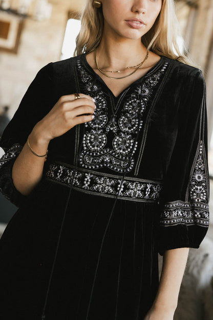 Alina Velvet Midi Dress - FINAL SALE