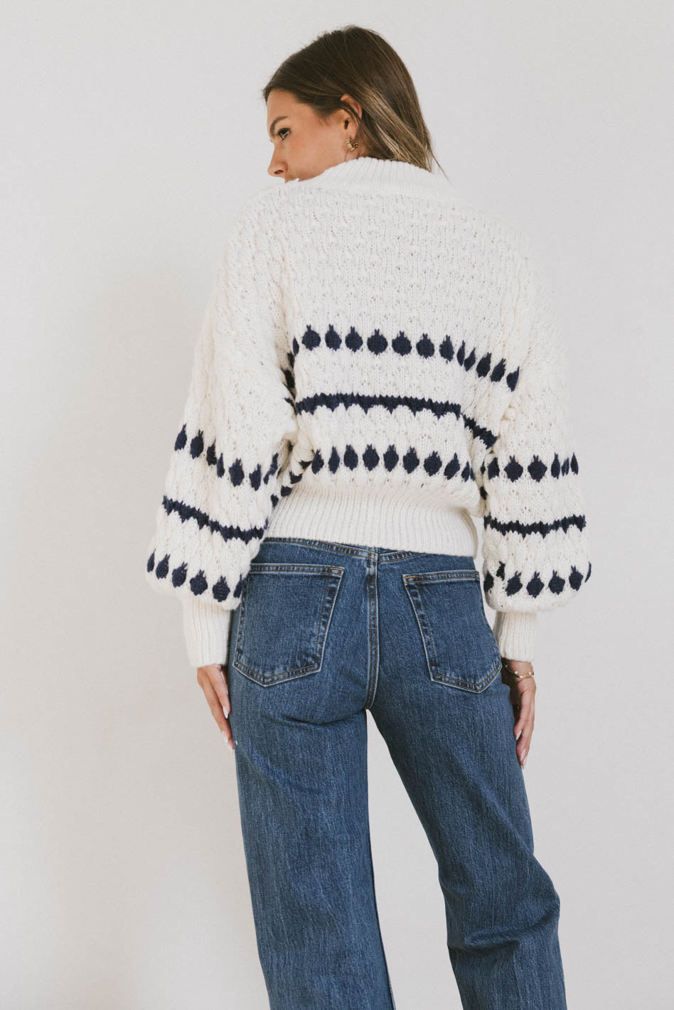 Inara Knit Sweater in Navy - FINAL SALE