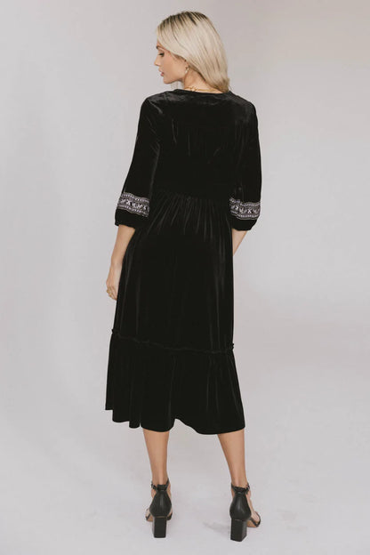 Alina Velvet Midi Dress - FINAL SALE