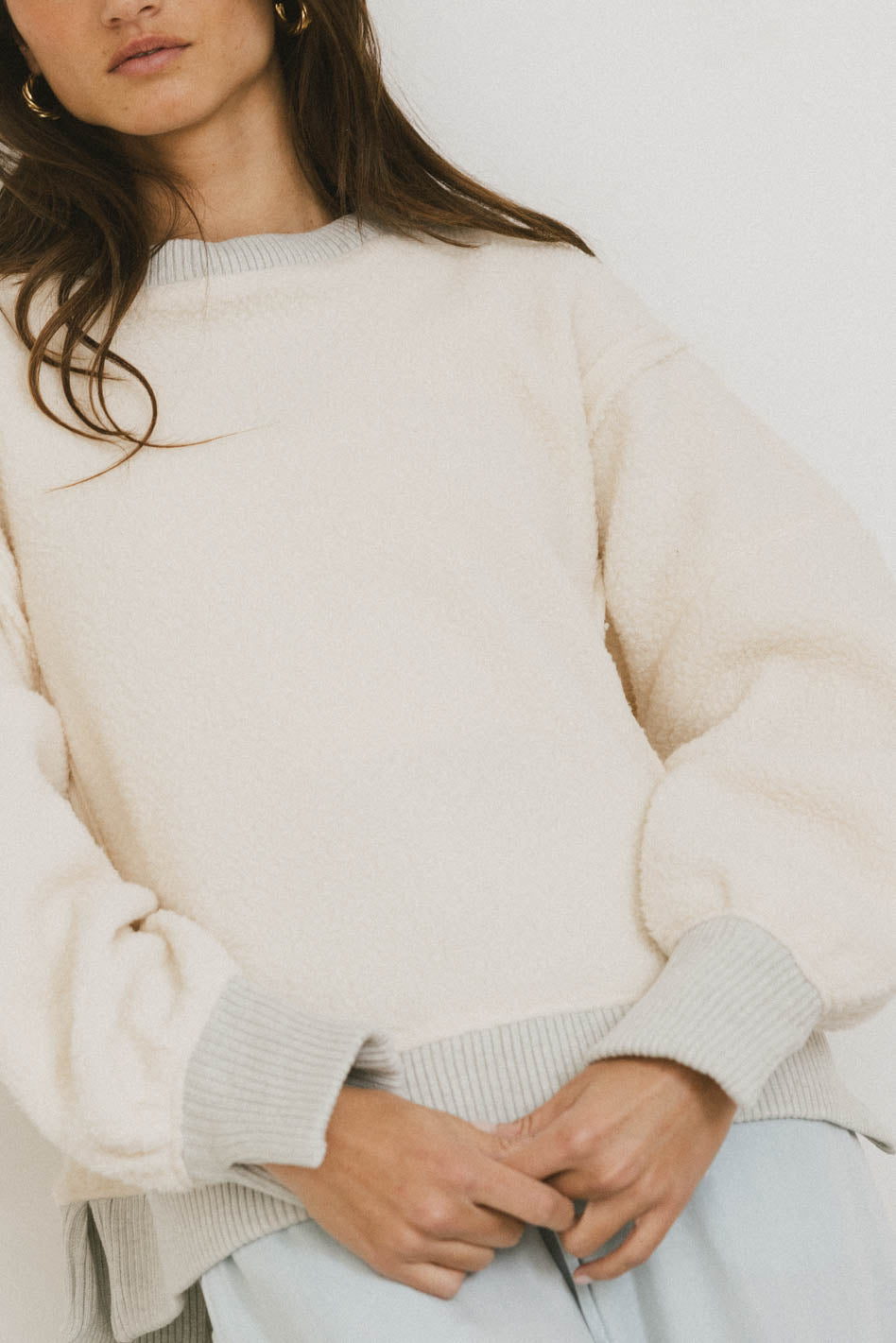 Gracyn Sherpa Crewneck - FINAL SALE