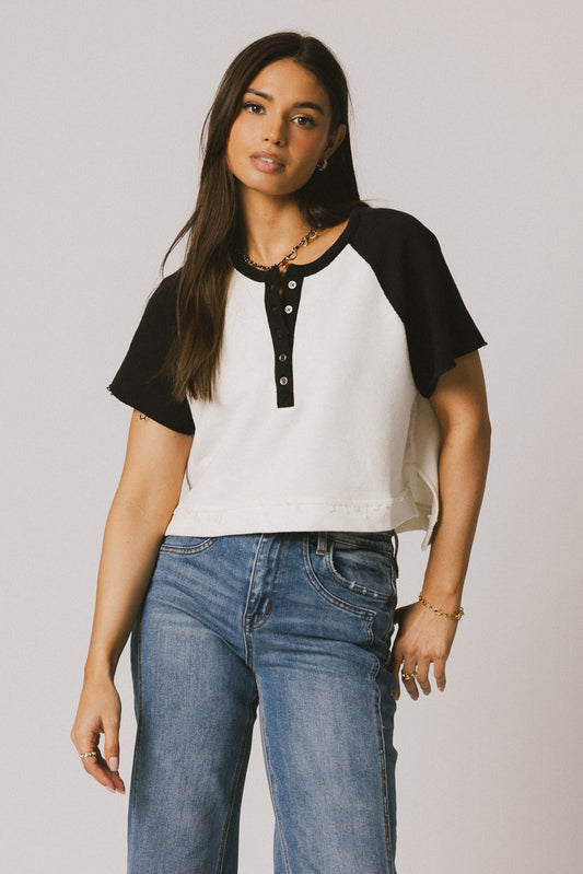 Giovanni Contrast Top - FINAL SALE
