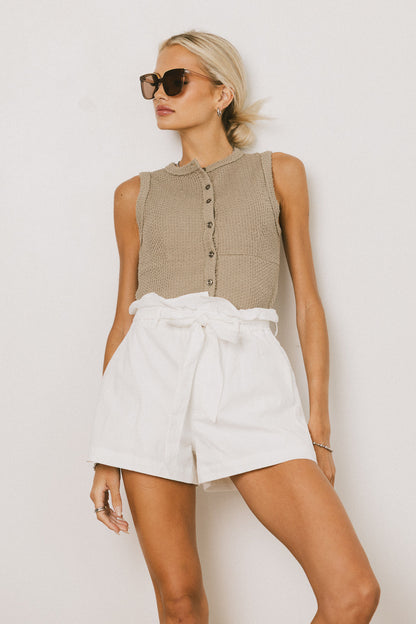 Griffin Knit Tank Top in Sage - FINAL SALE