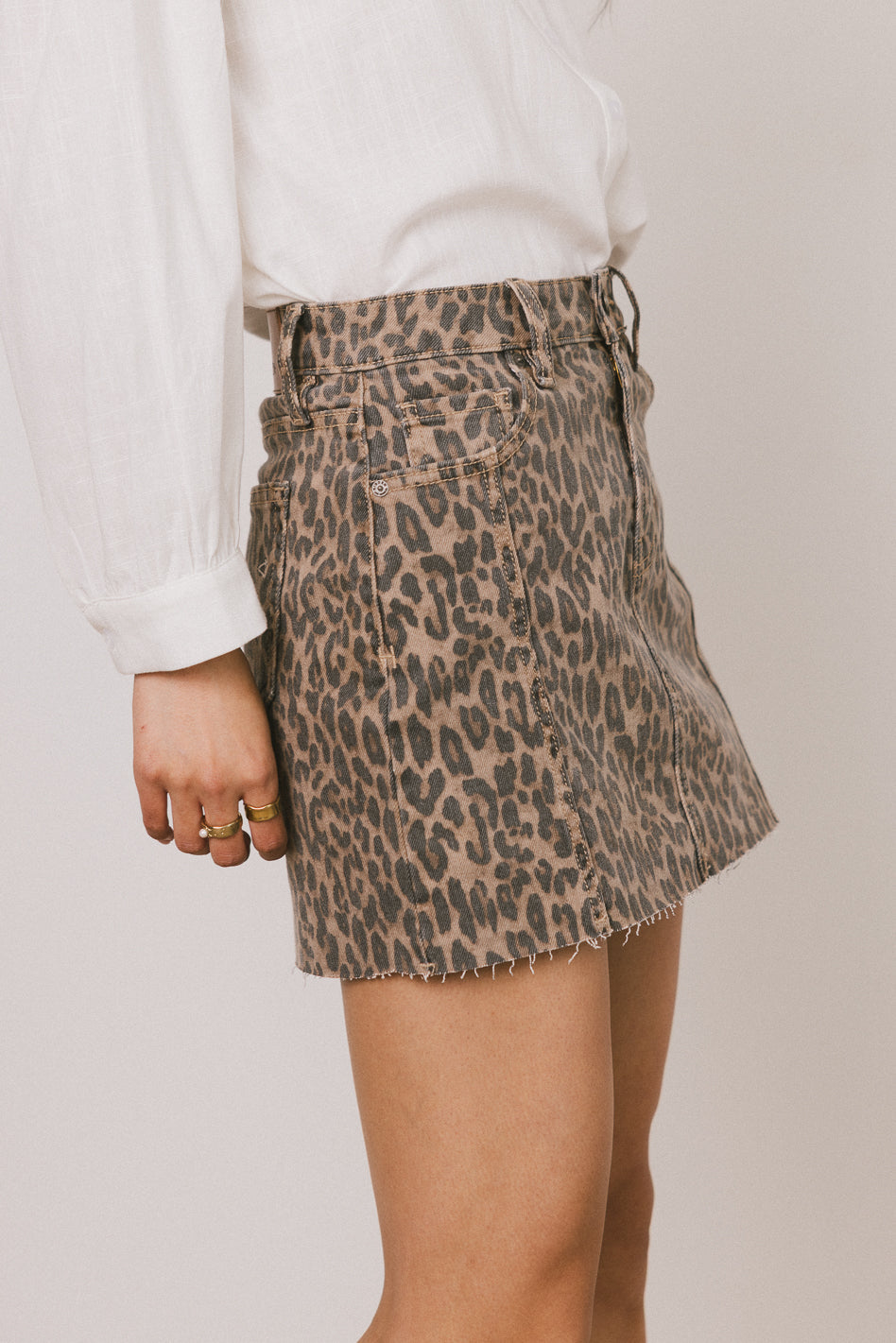 Holly Cheetah Mini Skirt - FINAL SALE