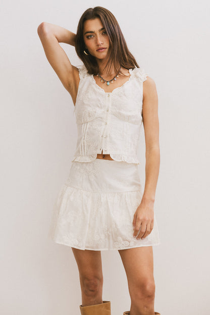 Devin Embroidered Top - FINAL SALE