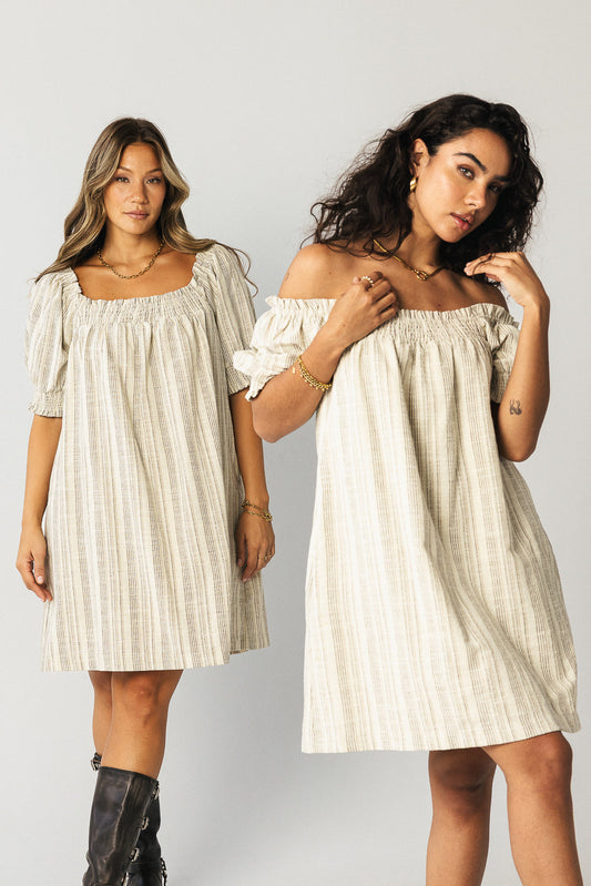 Drew Striped Babydoll Dress - FINAL SALE