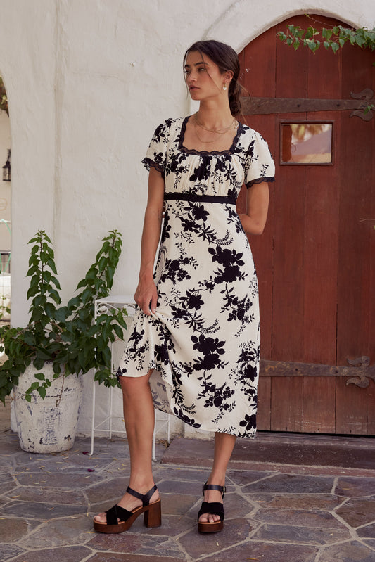 Arian Floral Midi Dress - FINAL SALE
