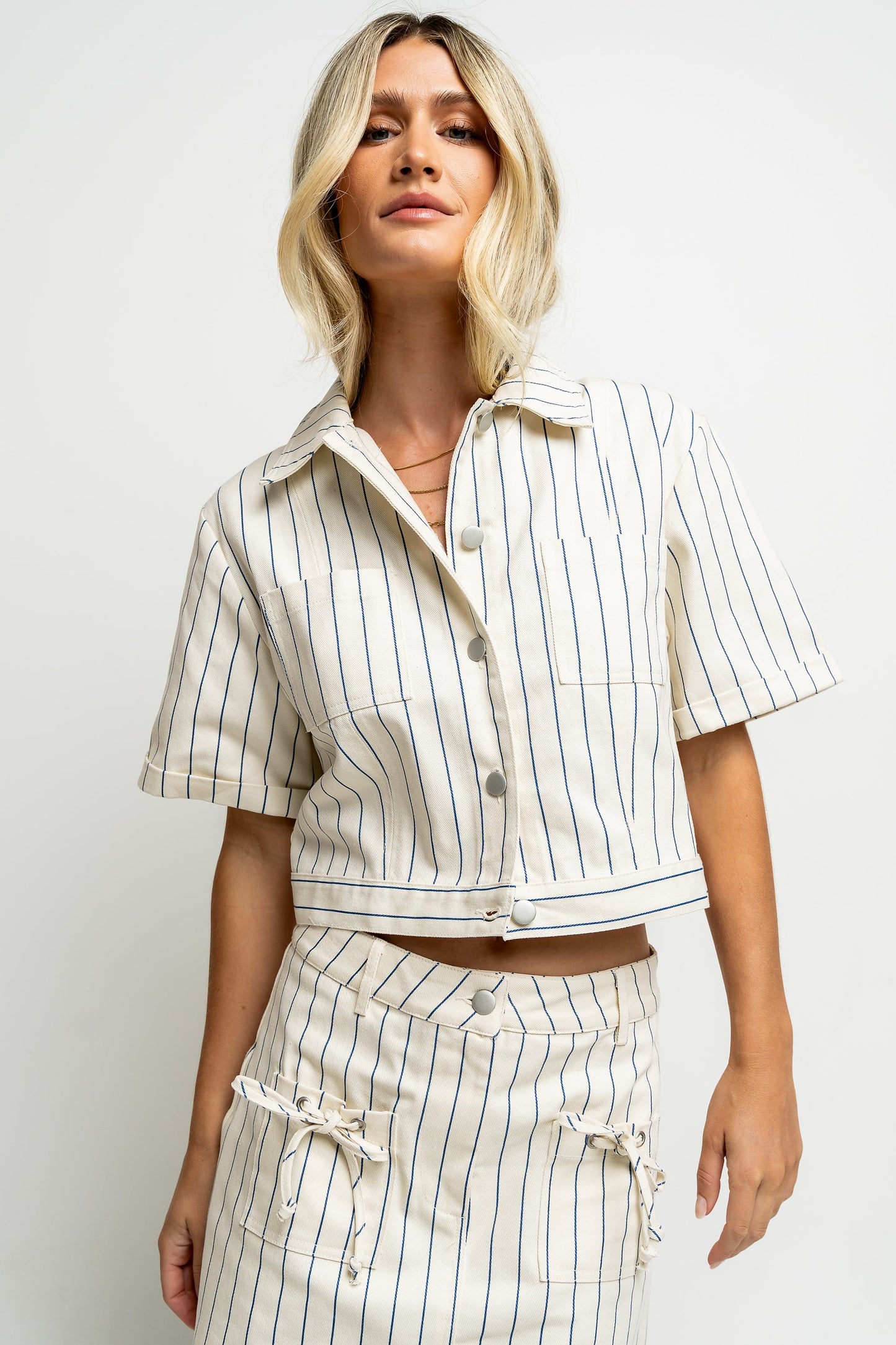 Baylor Striped Button Up - FINAL SALE