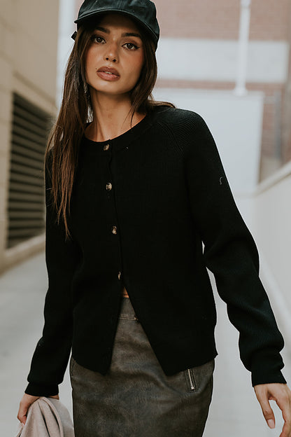 Debbie Ribbed Sweater in Black - FINAL SALE