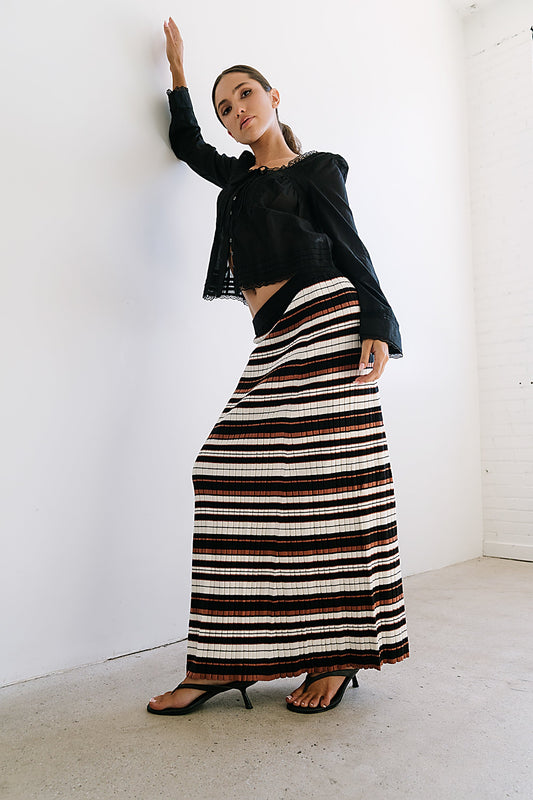 Anne Striped Maxi Skirt - FINAL SALE
