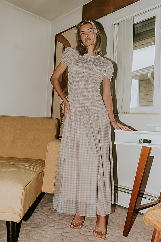 Daisy Gingham Maxi Dress - FINAL SALE