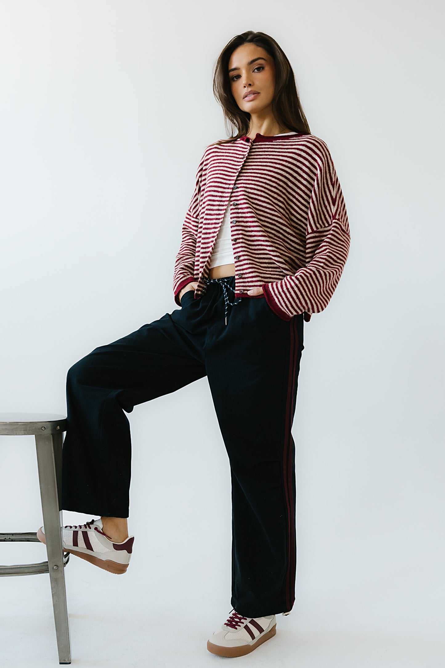 Franklin Striped Joggers in Navy - FINAL SALE