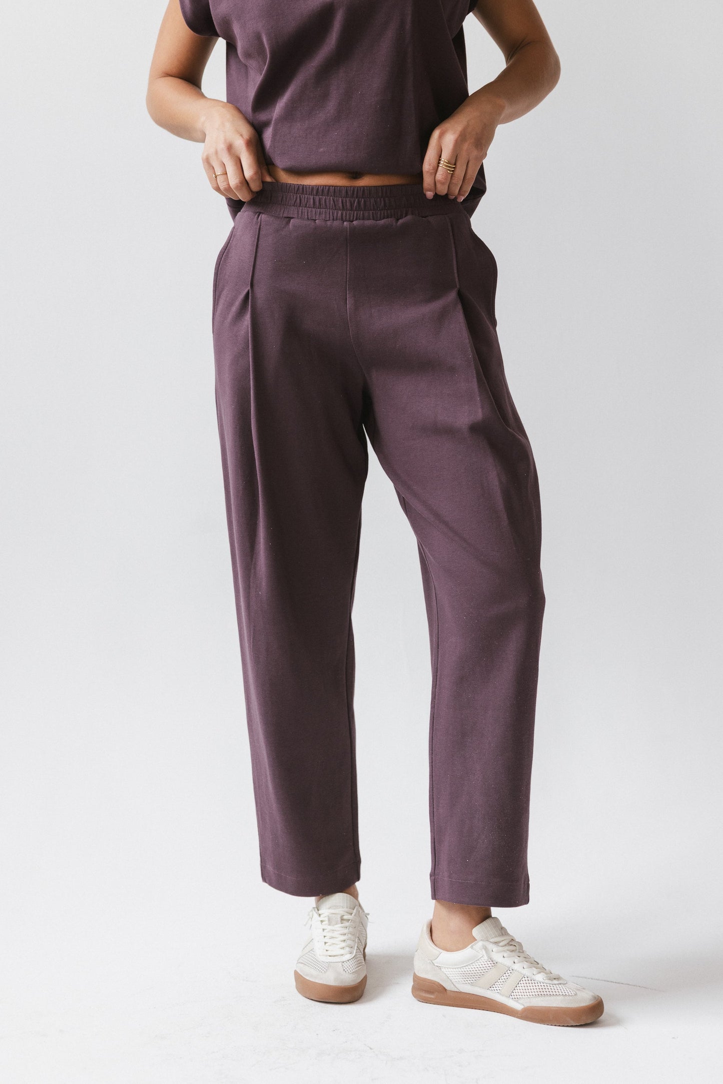 Benji Barrel Sweatpants in Plum - FINAL SALE