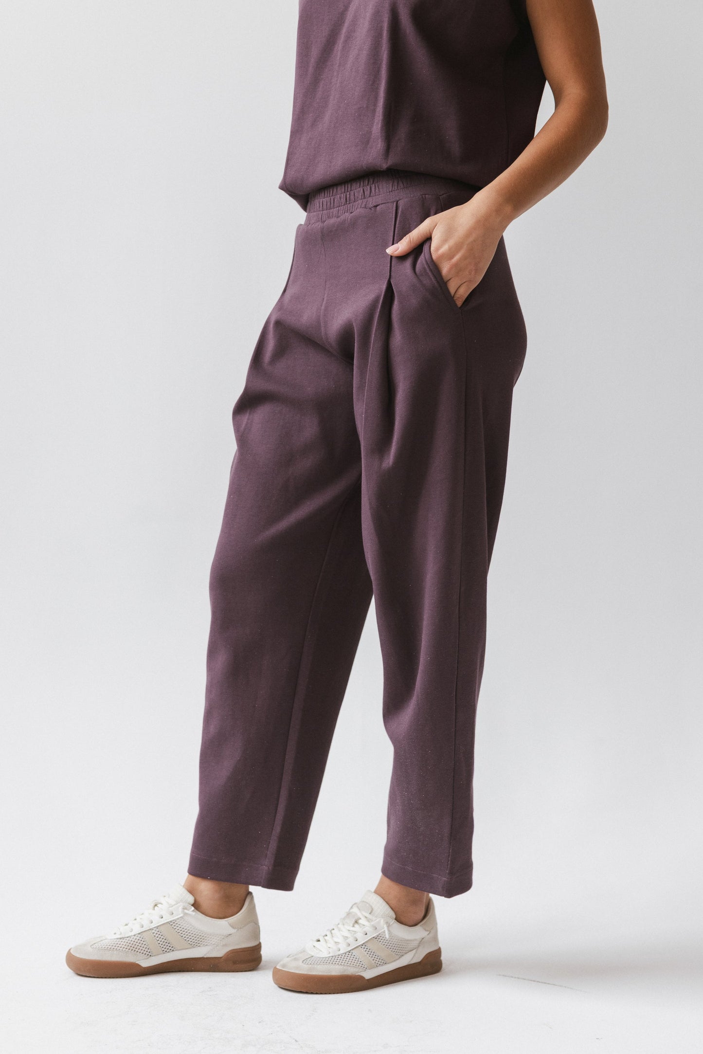 Benji Barrel Sweatpants in Plum - FINAL SALE
