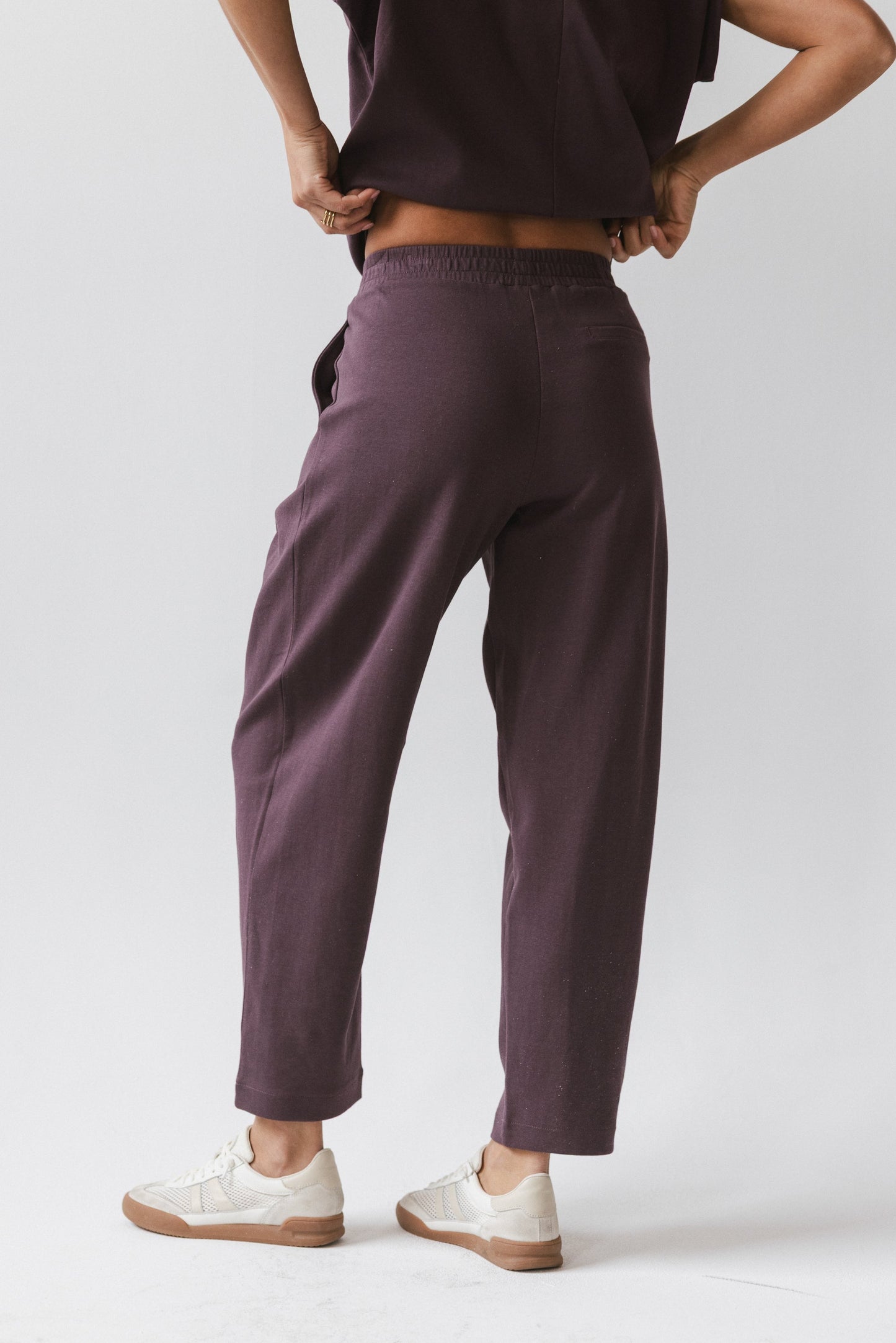 Benji Barrel Sweatpants in Plum - FINAL SALE