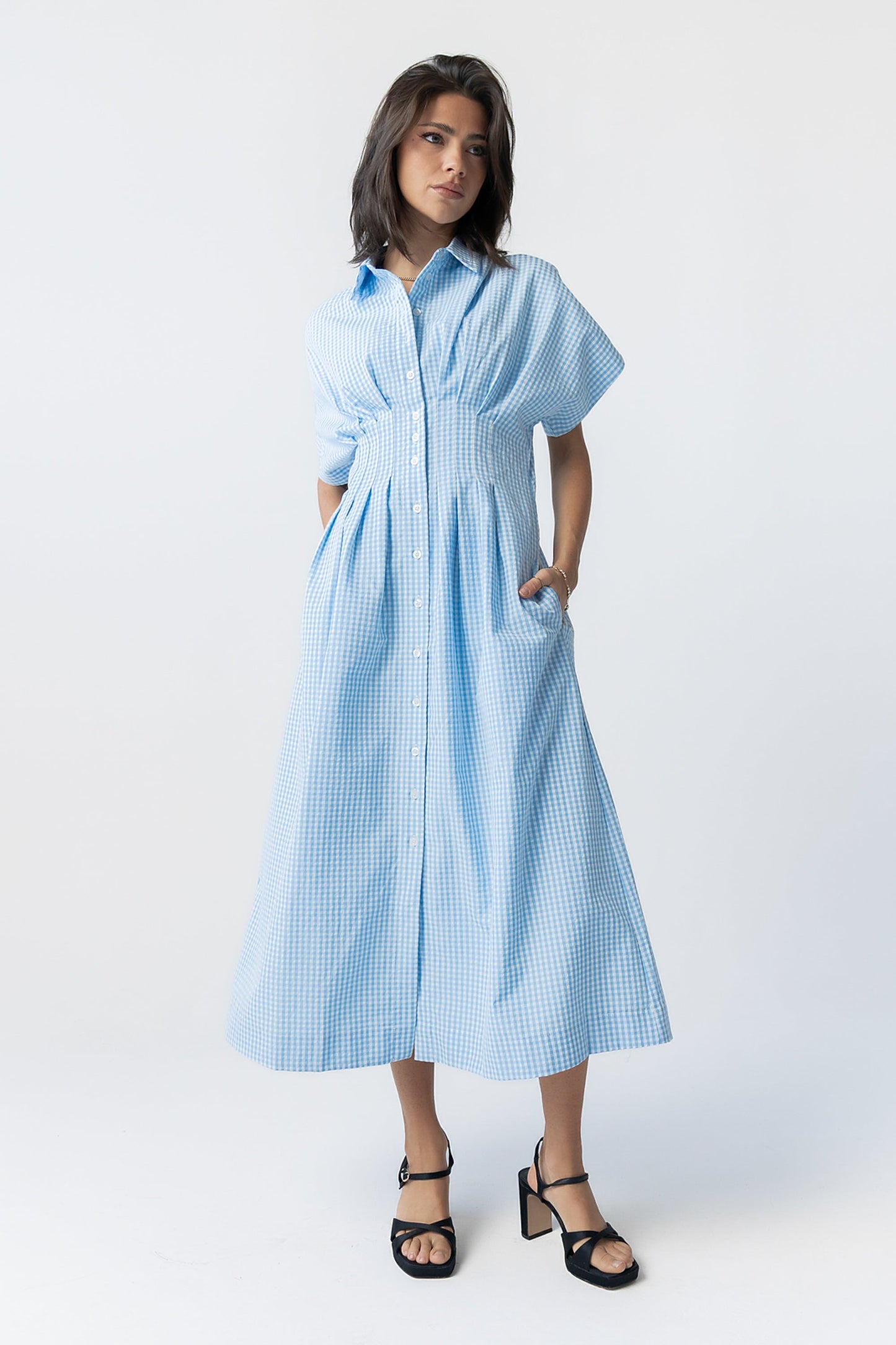 Collins Maxi Dress in Blue