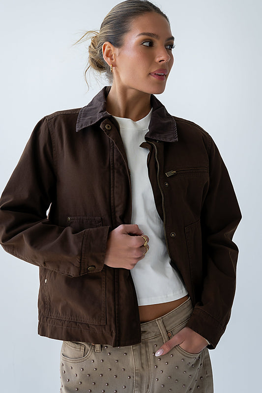 Ember Barn Jacket in Brown