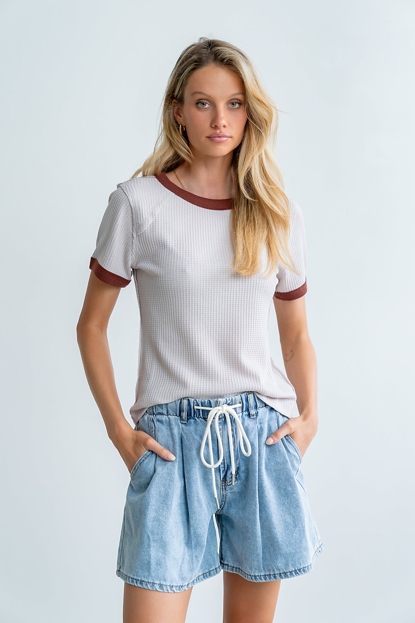 Franky Waffle Knit Top - FINAL SALE