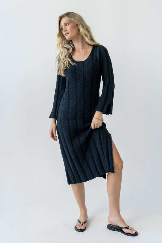 Camile Ribbed Sweater Dress - FINAL SALE