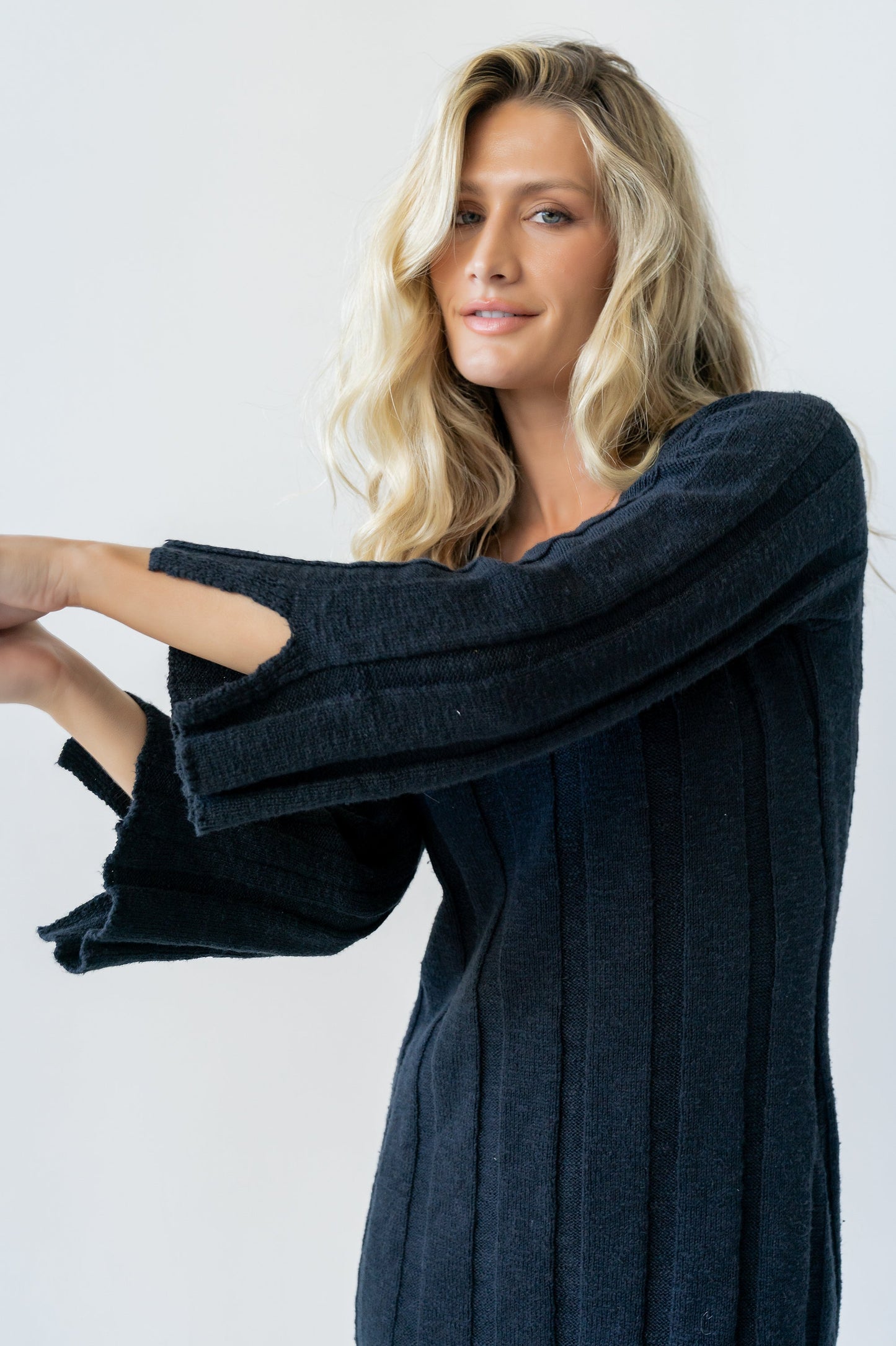 Camile Ribbed Sweater Dress - FINAL SALE