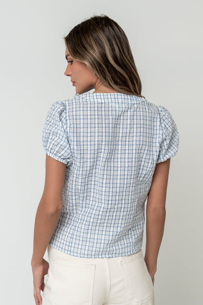 Annabeth Plaid Top