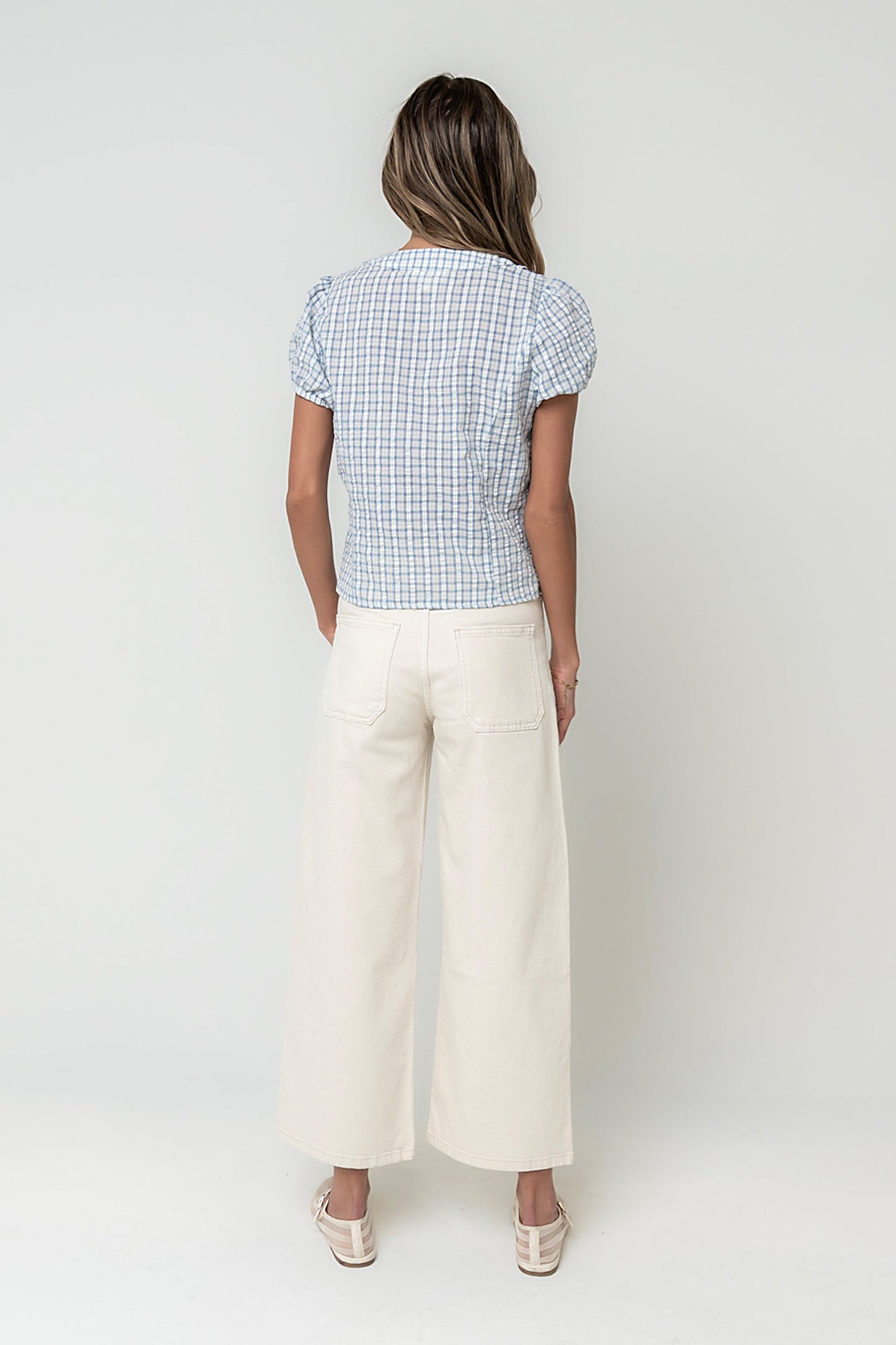 Annabeth Plaid Top