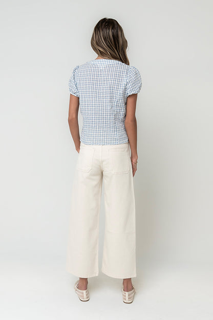 Annabeth Plaid Top