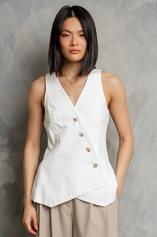 Fern Asymmetrical Vest