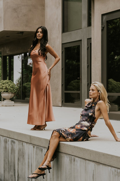 Ayla Maxi Dress in Terracotta