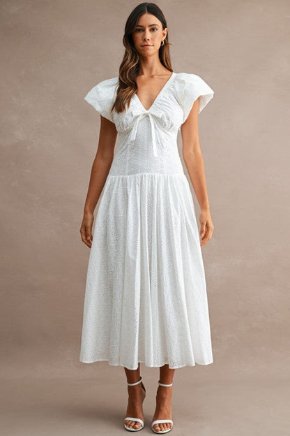 Sweet Romance Eyelet Maxi Dress