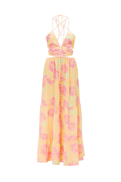 SAMPLE-Baila Maxi Dress - Painted Flower