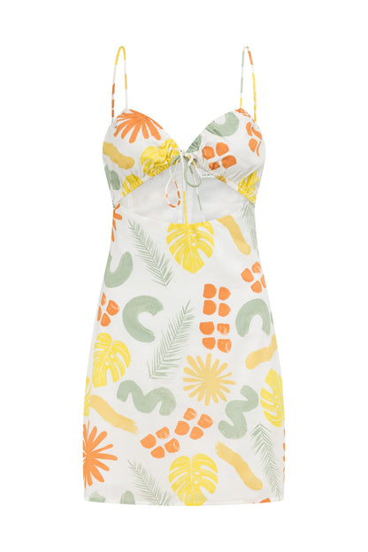 SAMPLE-Emelie Dress - Desert Leaf