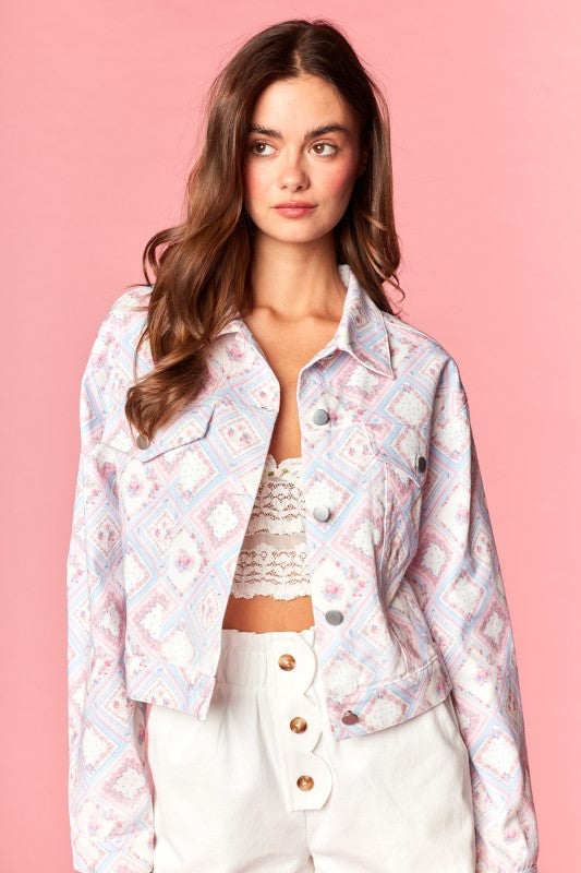 Pretty Petal Denim Jacket