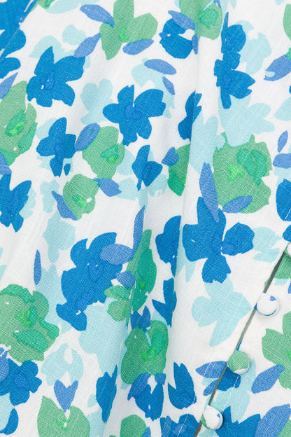 SAMPLE-Backless Florian Dress - Brushed Floral