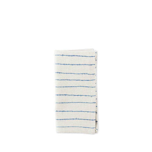 Linen Lines Napkin in Deep Blue