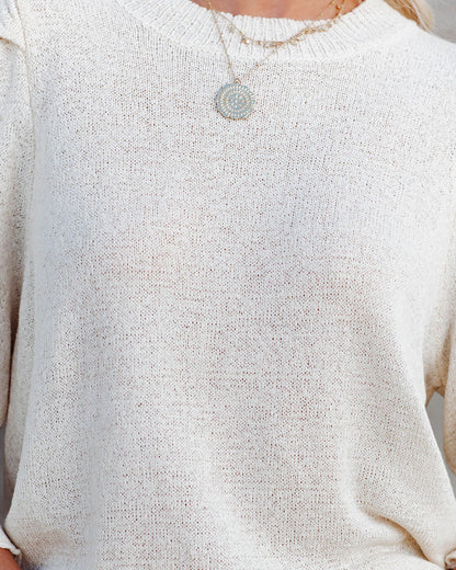 Carter Puff Sleeve Knit Top - Cream