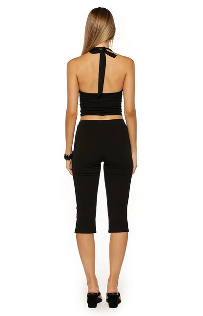 City Lights Black Jersey Capri Pants - PRE ORDER