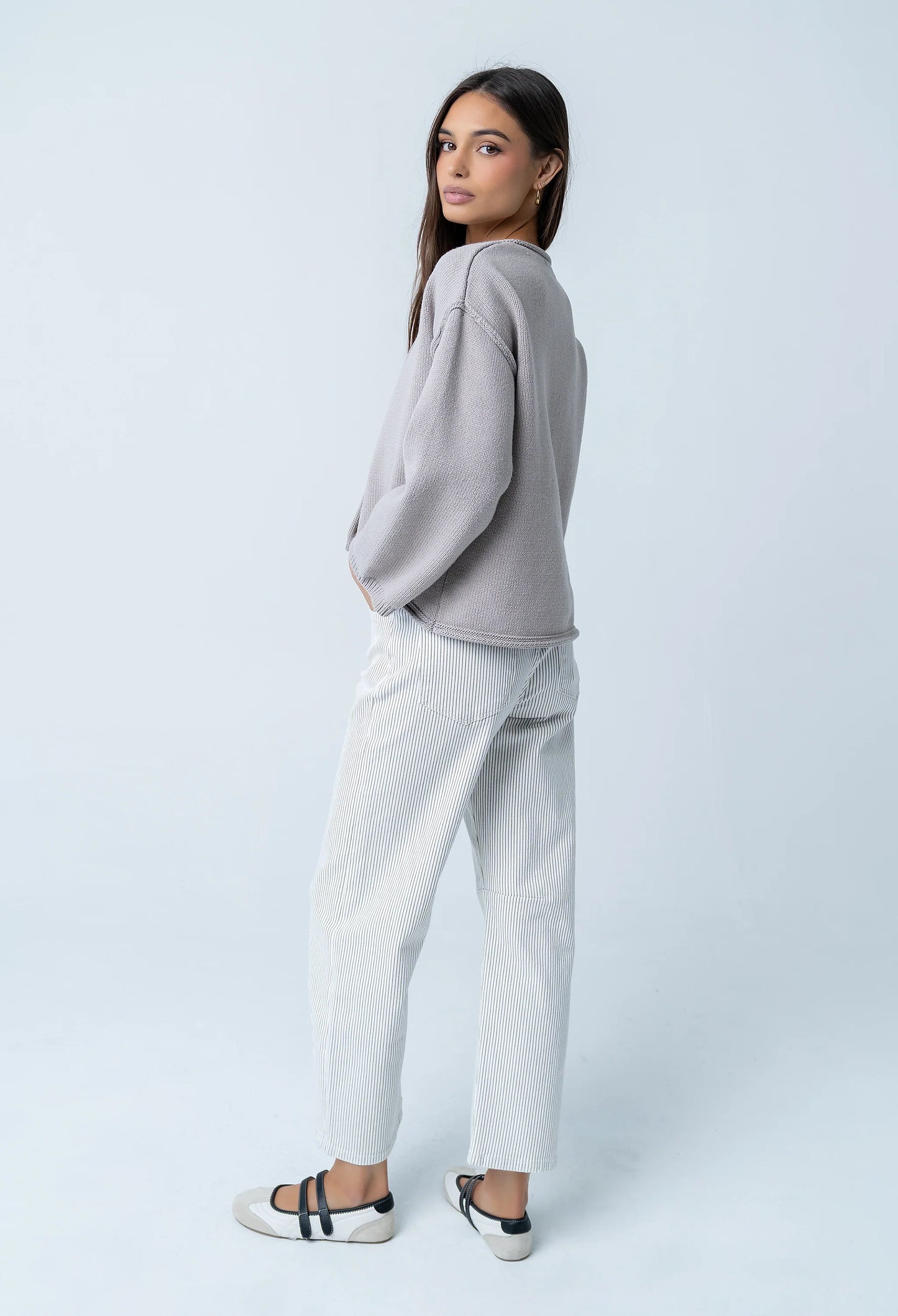 Carlie Knit Cardigan in Taupe - FINAL SALE