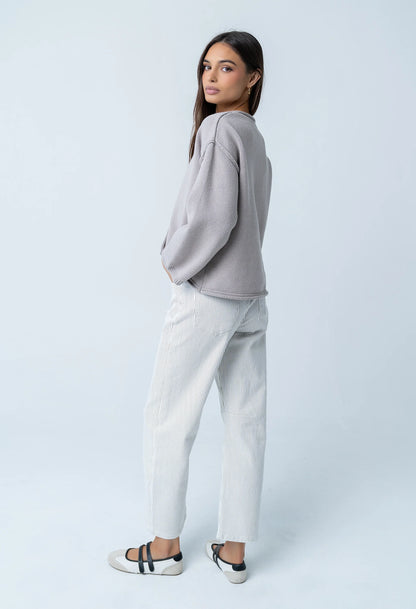 Carlie Knit Cardigan in Taupe - FINAL SALE