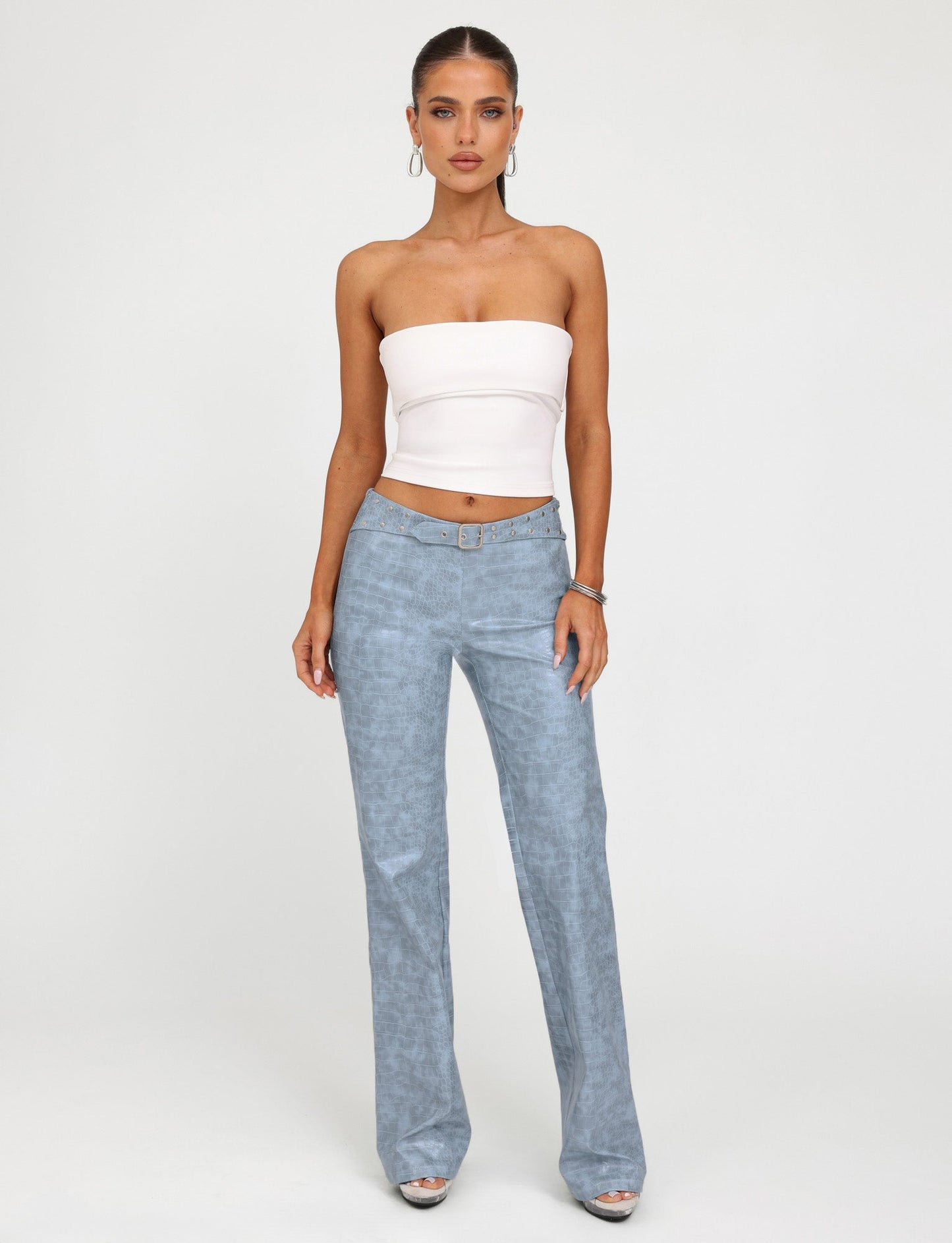EMERSYN PANT - BLUE : DUSTY BLUE