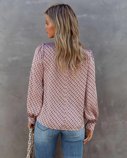Falling Quickly Printed Blouse