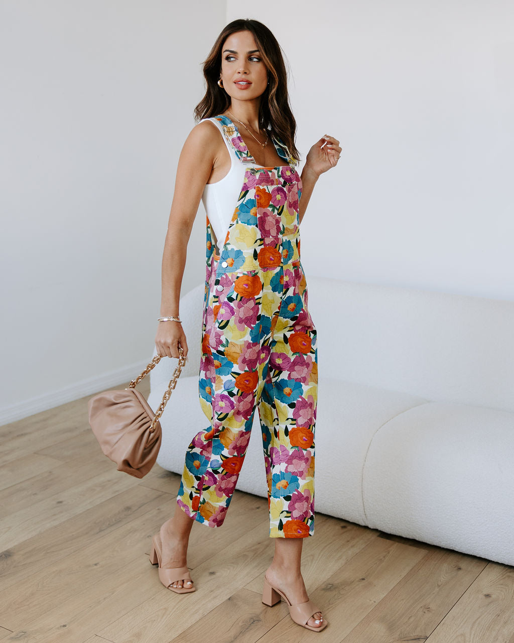 Floral Oasis Cotton Jumpsuit